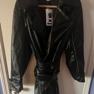 Leather Trench Coat